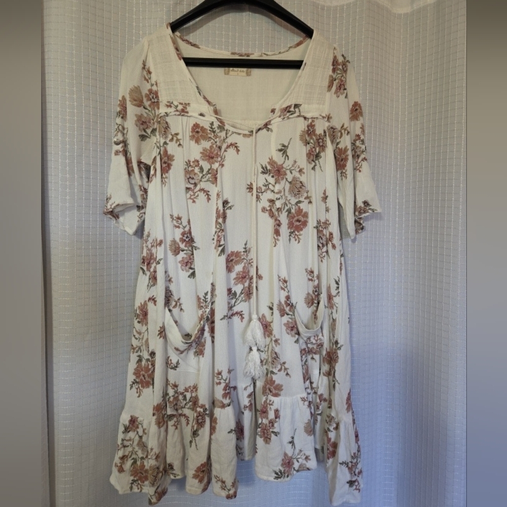 Altar'd State Women's Size Small Floral‎ Ruffle Babydoll Dress